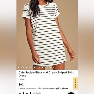 Lulu’s Striped T-Shirt Dress